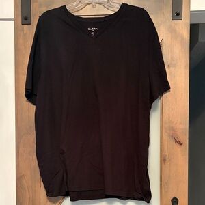 Goodfellow & Co Black V-Neck Short Sleeve Tee Size XXL